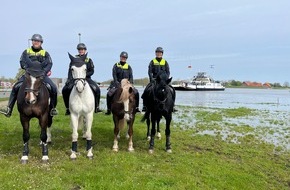 Polizeiinspektion Lüneburg/Lüchow-Dannenberg/Uelzen: POL-LG: ++ Polizeireiterinnen und Polizeireiter im Biosphärenreservat "Niedersächsische Elbtalaue" - "das Dutzend ist voll" - seit 12 Jahren Erfolgsgeschichte ++