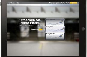 TERRITORY: G+J Corporate Editors erweitert die Lufthansa Medienfamilie: Lufthansa-Flotte jetzt auf dem iPad erlebbar (BILD)
