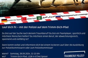 Polizeidirektion Ludwigshafen: POL-PDLU: Lauf dich fit - mit der Polizei auf dem Trimm-Dich-Pfad