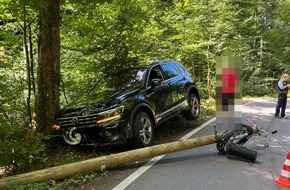 Polizei Rheinisch-Bergischer Kreis: POL-RBK: Bergisch Gladbach - Alkoholisiert von der Fahrbahn abgekommen und dabei Telefonmast zerstört