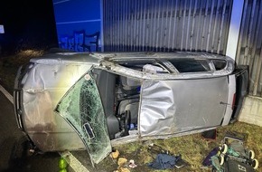 Verkehrsdirektion Mainz: POL-VDMZ: Mainz, A60, PKW überschlägt sich mehrmals