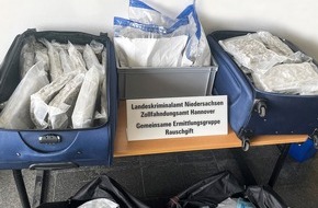 Landeskriminalamt Niedersachsen: LKA-NI: Gemeinsame Presseinformation Staatsanwaltschaft Hannover, Landeskriminalamt Niedersachsen und Zollfahndungsamtes Hannover: Rauschgiftfahndern gelingt empfindlicher Schlag gegen Drogenbande