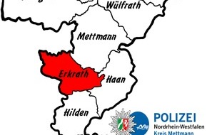 Polizei Mettmann: POL-ME: Verkehrsunfall mit hohem Sachschaden und leichtem Personenschaden - Erkrath - 1808078