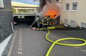 Feuerwehr Olpe: FW-OE: Feuer in Saßmicke - Vollalarm für die Feuerwehr Olpe