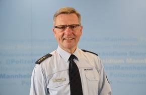 Polizeipräsidium Mannheim: POL-MA: Mannheim: Joachim Scholl ist neuer Leiter der Schutzpolizeidirektion beim Polizeipräsidium Mannheim