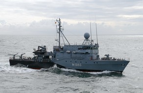 Presse- und Informationszentrum Marine: Hohlstablenkboot "Auerbach/Oberpfalz" kehrt aus NATO-Einsatz zurück