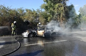 Polizeidirektion Neustadt/Weinstraße: POL-PDNW: Vollbrand eines Pkw