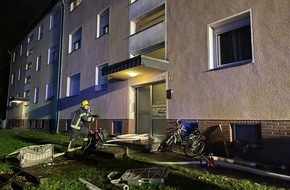 Feuerwehr Bergheim: FW Bergheim: Feuerwehr löscht Kellerbrand in Mehrfamilienhaus in Bergheim Laut erster Meldung noch Personen im Gebäude - Niemand verletzt