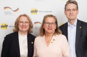 Help - Hilfe zur Selbsthilfe e.V.: Svenja Schulze zur ersten Präsidentin der Hilfsorganisation Help gewählt