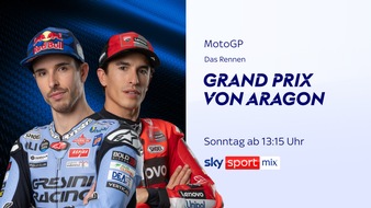 Sky Deutschland: Marc Márquez auf Titelkurs: der MotoGP Grand Prix von Aragonien am Wochenende live bei Sky Sport
