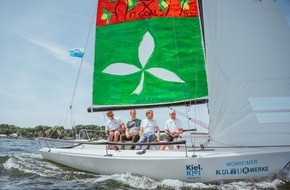 Monheimer Kulturwerke: Kultur-Regatta Sailing #Art4GlobalGoals empfängt Team Malizia beim The Ocean Race Fly-By in Kiel