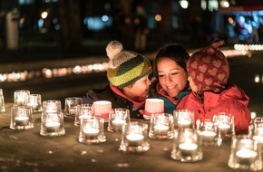 Caritas Schweiz / Caritas Suisse: Solidaritätsanlass "Eine Million Sterne" / Lichter der Solidarität für Armutsbetroffene