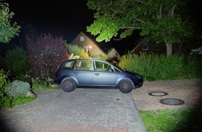 Polizeiinspektion Nienburg / Schaumburg: POL-NI: Betrunken mit Auto auf Fußweg