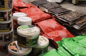 Hauptzollamt Rosenheim: HZA-RO: 64 Kilogramm unversteuerter Wasserpfeifentabak im Keller / Zufallsfund bei Steueraufsichtsma&szlig;nahme des ZOLLs in M&uuml;nchen