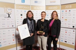 Wort & Bild Verlagsgruppe - Unternehmensmeldungen: Corporate Health Award für Wort & Bild Verlag / Renommierter Preis für betriebliches Gesundheitsmanagement in der Kategorie "Gesunde Ernährung" für den Verlag der Apotheken Umschau (FOTO)