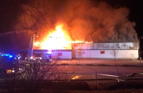 Polizeidirektion Kaiserslautern: POL-PDKL: Vollbrand eines Supermarkt-Gebäudes