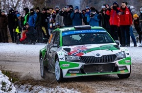 Skoda Auto Deutschland GmbH: Rallye Monte Carlo: SKODA Fahrer Andreas Mikkelsen feiert dritten WRC2-Sieg beim legendären WM-Auftakt
