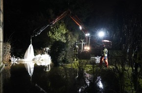 Feuerwehr Flotwedel: FW Flotwedel: 5. Lagemeldung zur Hochwasserlage in der Samtgemeinde Flotwedel