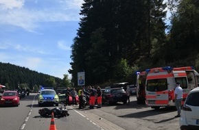 Polizeiinspektion Goslar: POL-GS: Verkehrsunfall mit zwei verletzten Motorradfahrern auf der B 498 in Höhe Okertalsperre (Hauptstaumauer)