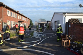 POL-STD: Feuer zerstört Doppellagerhalle in Kutenholz, Radfahrer stoßen in Buxtehuder Bahnhofsunterführung zusammen - Polizei sucht Zeugen, Unbekannter bricht in Himmelpfortener Lagercontainer und -halle ein