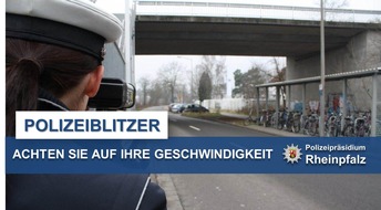 Polizeipräsidium Rheinpfalz: POL-PPRP: Polizeipräsidium Rheinpfalz Geschwindigkeitskontrollen Juli 2017