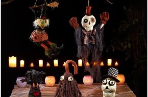 PEARL GmbH: Am 31. Oktober ist Halloween: infactory Singender und tanzender Geisterkopf "Baron Voodoo", batteriebetrieben - schaurig-schöner Schrecken, der für beste Grusel-Unterhaltung sorgt