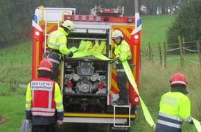 Feuerwehr Heiligenhaus: FW-ME: Übung: Wasserförderung für Waldbrand (Meldung 27/2015)