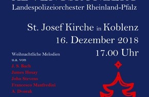 Polizeipräsidium Koblenz: POL-PPKO: Polizeipräsidium Koblenz und Polizeiseelsorge laden ein