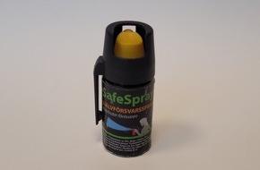 Bundespolizeiinspektion Flughafen Hamburg: BPOL-HH: (FOTO) Bundespolizei am Hamburg Airport: verbotenes Pfefferspray führt zur Strafanzeige, 200 Euro Sicherheitsleistung