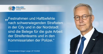 Polizei Dortmund: POL-DO: Polizeipräsident zur Lage in der Innenstadt: "Wir handeln schnell und konsequent und schöpfen die geeigneten Mittel des Rechtsstaates aus"
