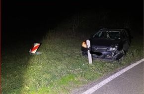 Polizeidirektion Landau: POL-PDLD: Verkehrsunfall unter Alkoholeinwirkung