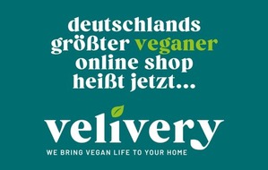 AVE - Absolute Vegan Empire GmbH & Co. KG: AVE benennt seinen Onlineshop um: www.VANTASTIC-FOODS.de heißt jetzt www.VELIVERY.com