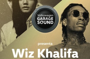 Volkswagen / AMAG Import AG: Musica sulla corsia di sorpasso: il primo concerto «Volkswagen Garage Sound» in Svizzera con il rapper statunitense Wiz Khalifa