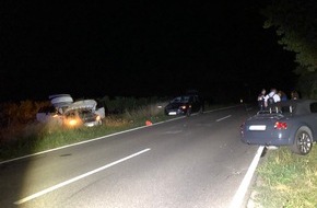 Polizeidirektion Landau: POL-PDLD: Ilbesheim - Bei Unfall mehrfach überschlagen