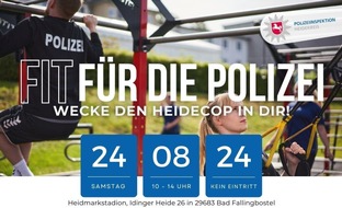 Polizeiinspektion Heidekreis: POL-HK: +++ SAVE THE DATE +++ Fit für die Polizei - wecke den Heidecop in Dir!