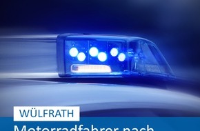 Polizei Mettmann: POL-ME: Motorradfahrer kollidiert mit VW Polo und wird schwer verletzt - Wülfrath - 2404047