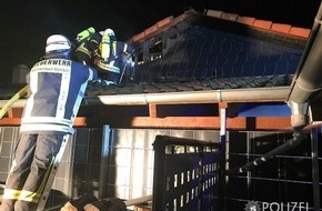 Polizeipräsidium Westpfalz: POL-PPWP: Müllcontainer geht in Flammen auf