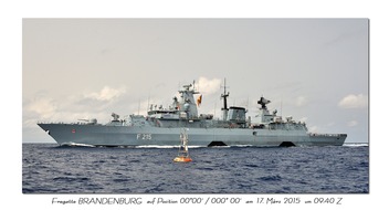 Presse- und Informationszentrum Marine: Fregatte "Brandenburg" kehrt vom Einsatz- und Ausbildungsverband zurück