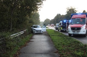 Polizei Düren: POL-DN: Zwei Alleinunfälle - zwei Leichtverletzte