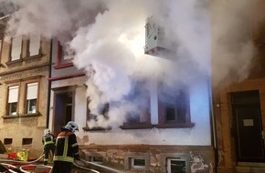 Polizeidirektion Pirmasens: POL-PDPS: Pirmasens/Brand eines Reihenhauses