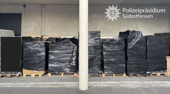Polizeipräsidium Südosthessen: POL-OF: Über 30 Paletten von verbotenem "Snus"-Tabak sichergestellt: Ermittlungen gegen 22-Jährigen