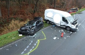 Polizei Coesfeld: POL-COE: Senden, Bösensell, B235/Vier Verletzte bei Unfall