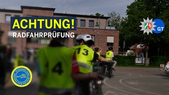 Polizei Gütersloh: POL-GT: Fahrradprüfung an der Hundertwasserschule in Gütersloh