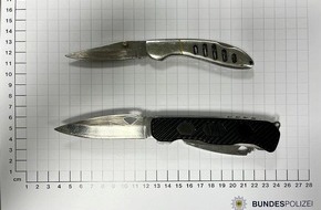 Bundespolizeidirektion Sankt Augustin: BPOL NRW: Hauptbahnhof Münster - Bundespolizei beschlagnahmt verbotene Messer