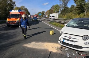 Freiwillige Feuerwehr Werne: FW-WRN: 1RTW_1NEF - LZ1 - VU A1>Köln, eine Person verletzt