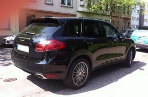 Polizei Düsseldorf: POL-D: Autohändler bietet gestohlenen Luxus-SUV zum Kauf an - Porsche Cayenne sichergestellt - Kripo ermittelt - Fotos anbei