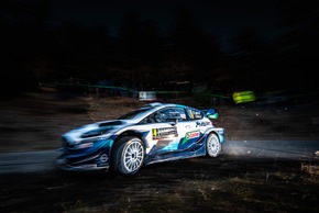Ford Fiesta WRC fährt bei der WM-Rallye Monte-Carlo auf Rang vier
