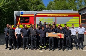 Feuerwehr Herdecke: FW-EN: Grundausbildung erfolgreich beendet! - 19 neue Feuerwehrkräfte für Herdecke und Breckerfeld