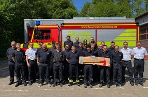 Feuerwehr Herdecke: FW-EN: Grundausbildung erfolgreich beendet! - 19 neue Feuerwehrkräfte für Herdecke und Breckerfeld
