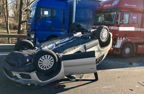 Polizeidirektion Neustadt/Weinstraße: POL-PDNW: Verkehrsunfall mit Überschlag
Ludwigshafen, A61